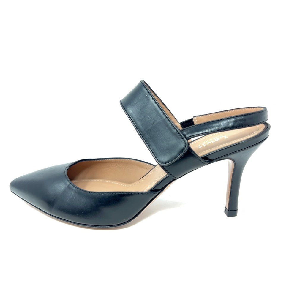 ❤️Lewit New Black Viola Slingback Heels   Size 36.5.